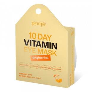 Осветляющие гидрогелевые патчи Petitfee 10day Vitamin Eye Mask Brightening